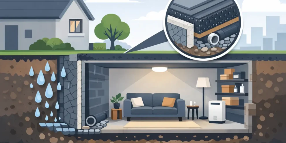 Cellar Conversion Waterproofing Options