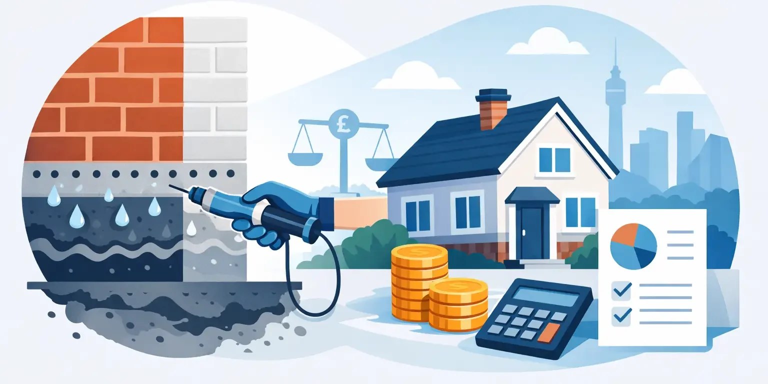 Damp Proof Course Injection Cost UK Guide Damp Proof Course Injection Cost UK Guide