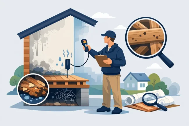 What Happens in a Damp and Timber Survey?