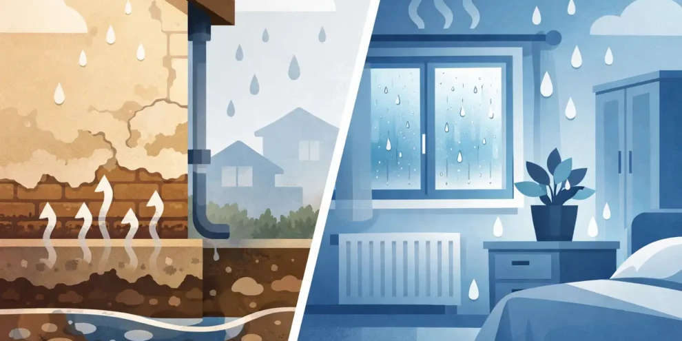Rising Damp vs Condensation Explained