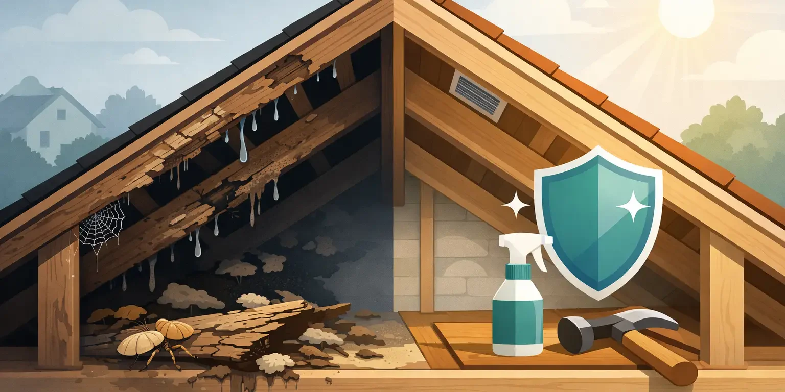 Timber Decay in Roof Spaces and How to Stop It