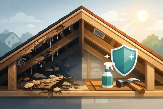 Timber Decay in Roof Spaces and How to Stop It